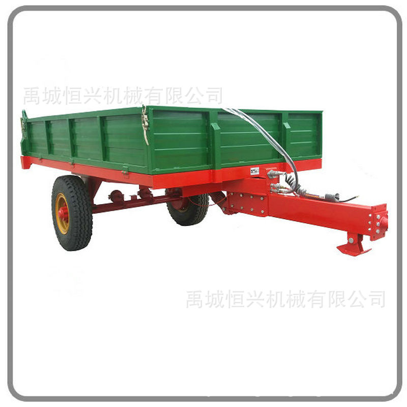 厂家供应各种型号的拖车斗单轴双轴液压后翻左右翻自卸带转盘车斗