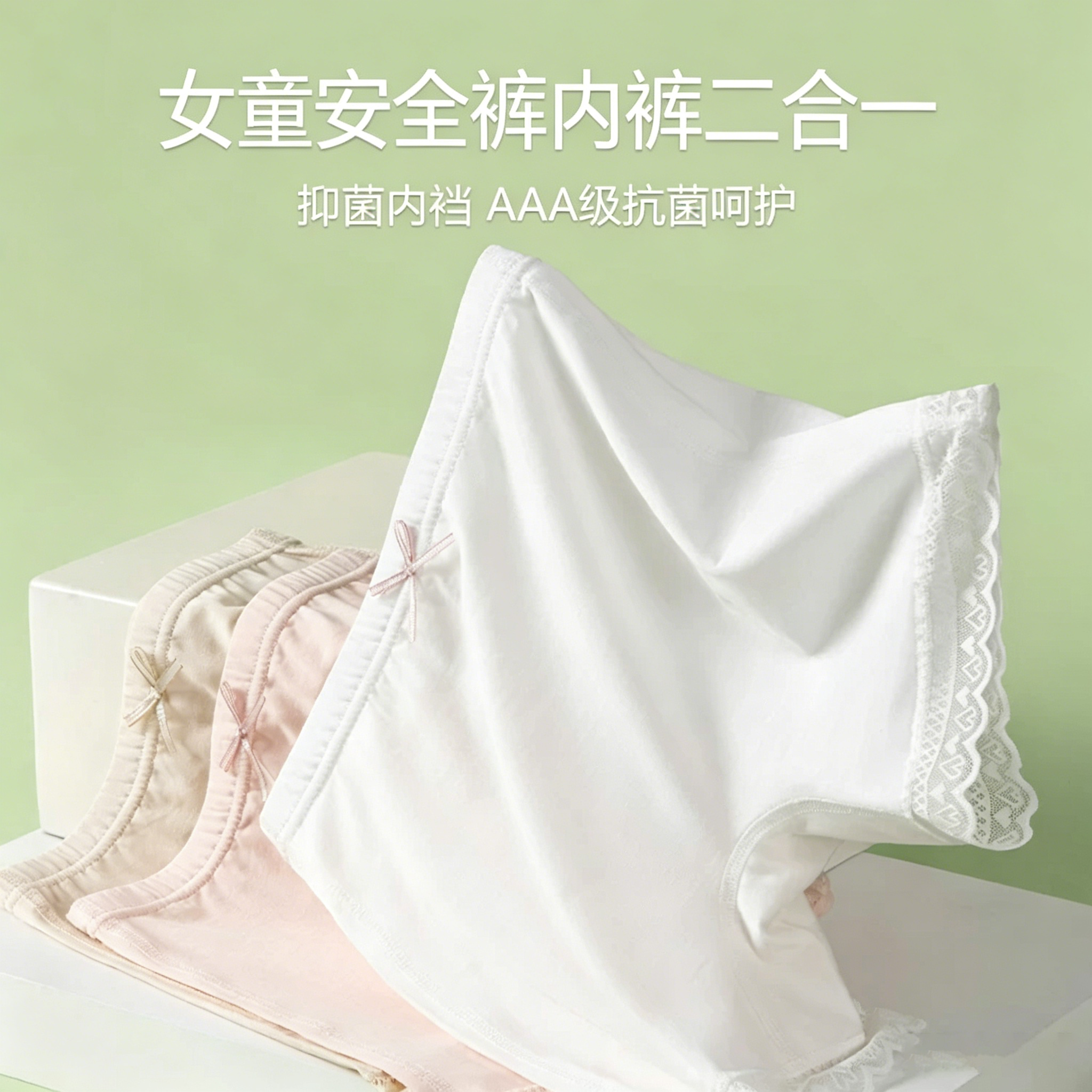 女童防走光安全裤内裤二合一女童打底裤配裙子女童短裤外穿夏