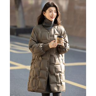 【泡芙恋人】25冬云朵90鸭绒哑光横机针织遮肉面包女式羽绒服