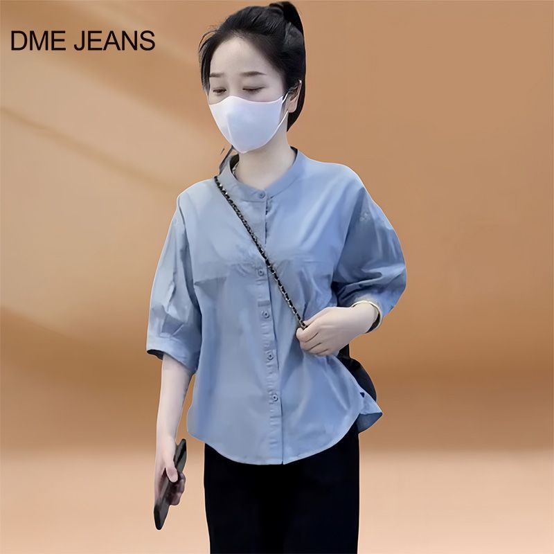 DME洋气减龄中袖衬衫女202