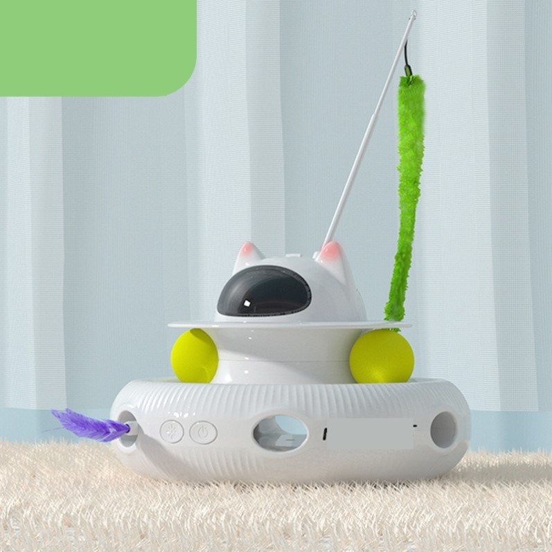 宠物智能逗猫玩具360自动旋转激光逗猫棒解闷神器耐玩