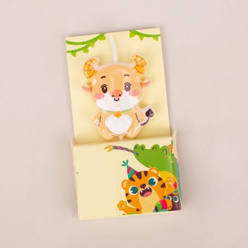 十二生肖生日蜡烛宝宝孩子周岁卡通蛋糕鼠牛虎兔龙蛇马羊猴鸡狗猪