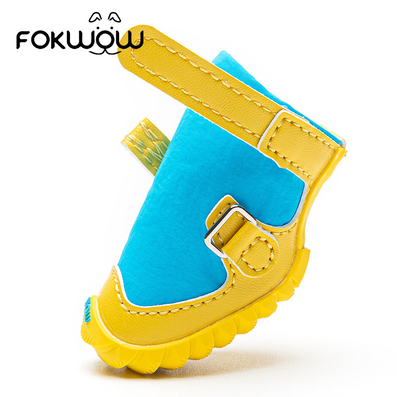 Fokwow狗狗鞋微防水四季透气软底