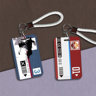 暗区突围周边挂饰黄卡蓝卡红卡套校园学生饭卡门禁地铁公交卡套