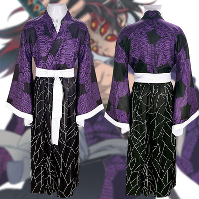 鬼灭之刃锻刀村篇cos服上弦黑死