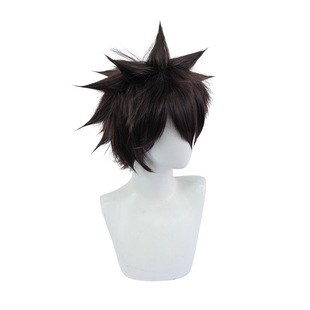 凹凸安迷修cosplay假发沢田纲吉爆炸头cos发饰头饰造型高温丝批发