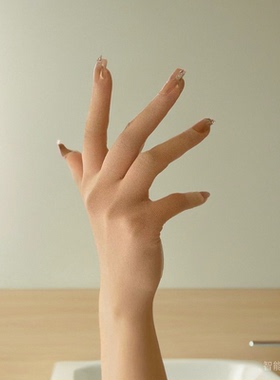 二次元带美甲片Cosplay淡化疤痕神器天鹅绒超薄透气五指无缝丝袜