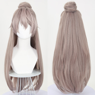 代号鸢袁基cos假发仿真人头皮顶虎口夹发包cosplay假发