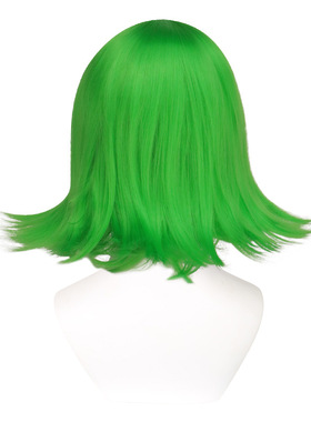 头脑大作战/特工队 厌恶假发cos 女短假发 绿色假发