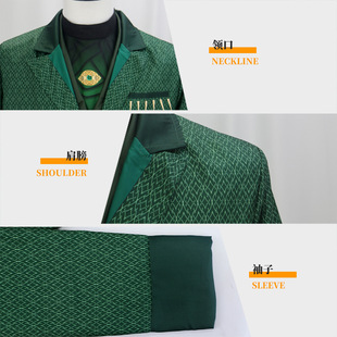 魔法坏女巫cos服奥兹大王大巫师绿色西装cosplay万圣节魔术师服装