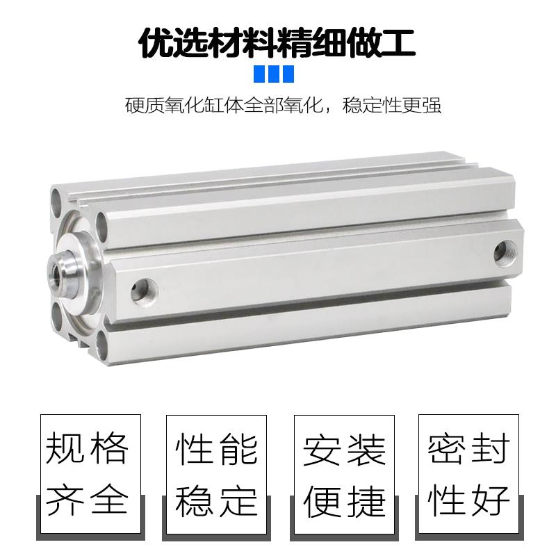 SDA薄型加长气缸25 32 40 50 63 80 100X120X150X200SB方型长行程