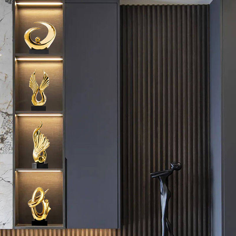 正想八方来财现代简约客厅摆件工艺品办公室前台大气桌面摆件创意