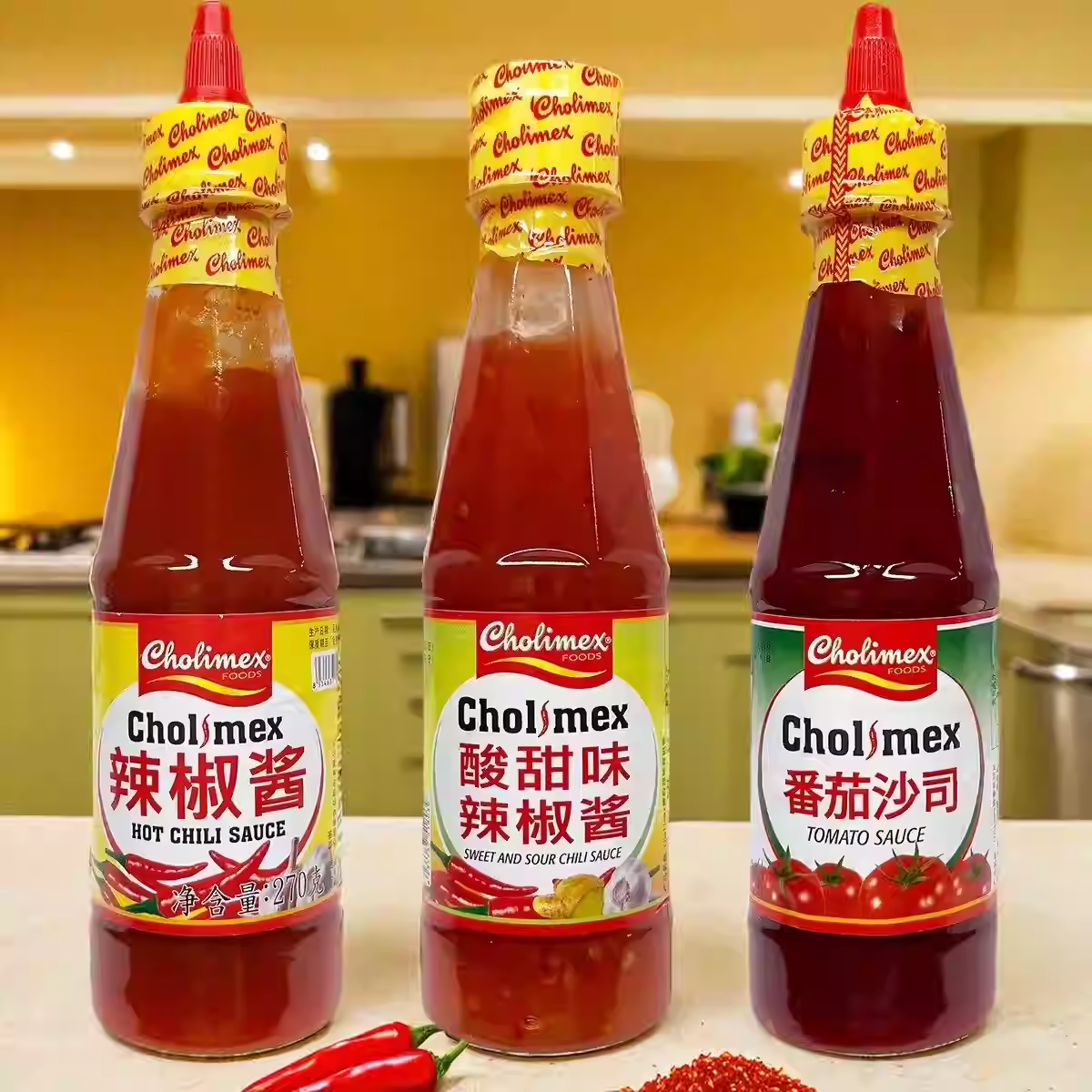越南cholimex番茄沙司辣椒酱瓶装家用拌面搭档下饭菜酸甜调味酱料