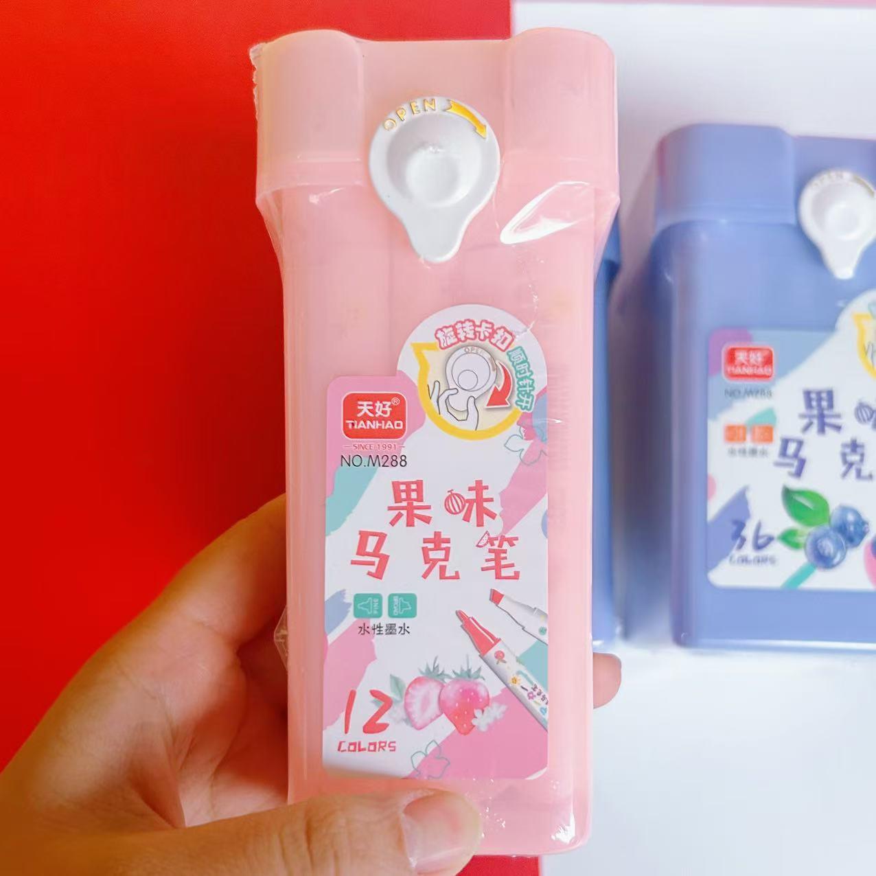 果味马克笔三丽鸥丙烯马克笔学生绘画笔彩色笔不透色美术画笔
