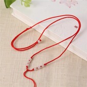 买一送一可调节项链绳细绳翡翠玉佩玉器挂坠平安扣观音吊绳红黑绳