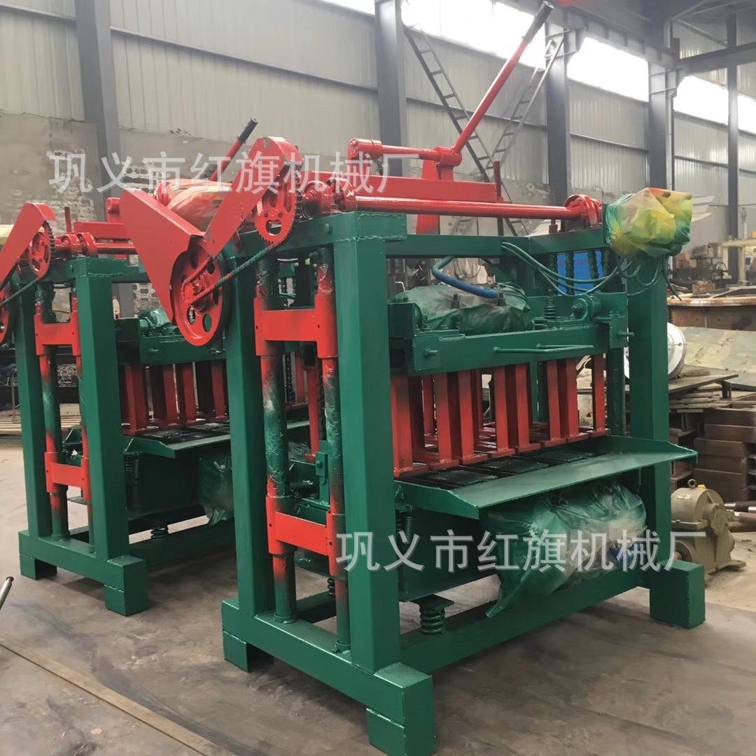 新型免烧水泥空心砖机 4-2B水泥砌块砖机 小型半自动免烧砖机