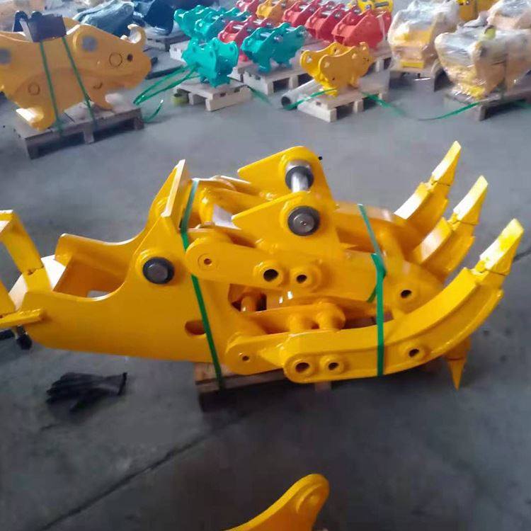 旋转机械抓木器液压挖机废料抓设备多功能挖机前爪子机器厂家