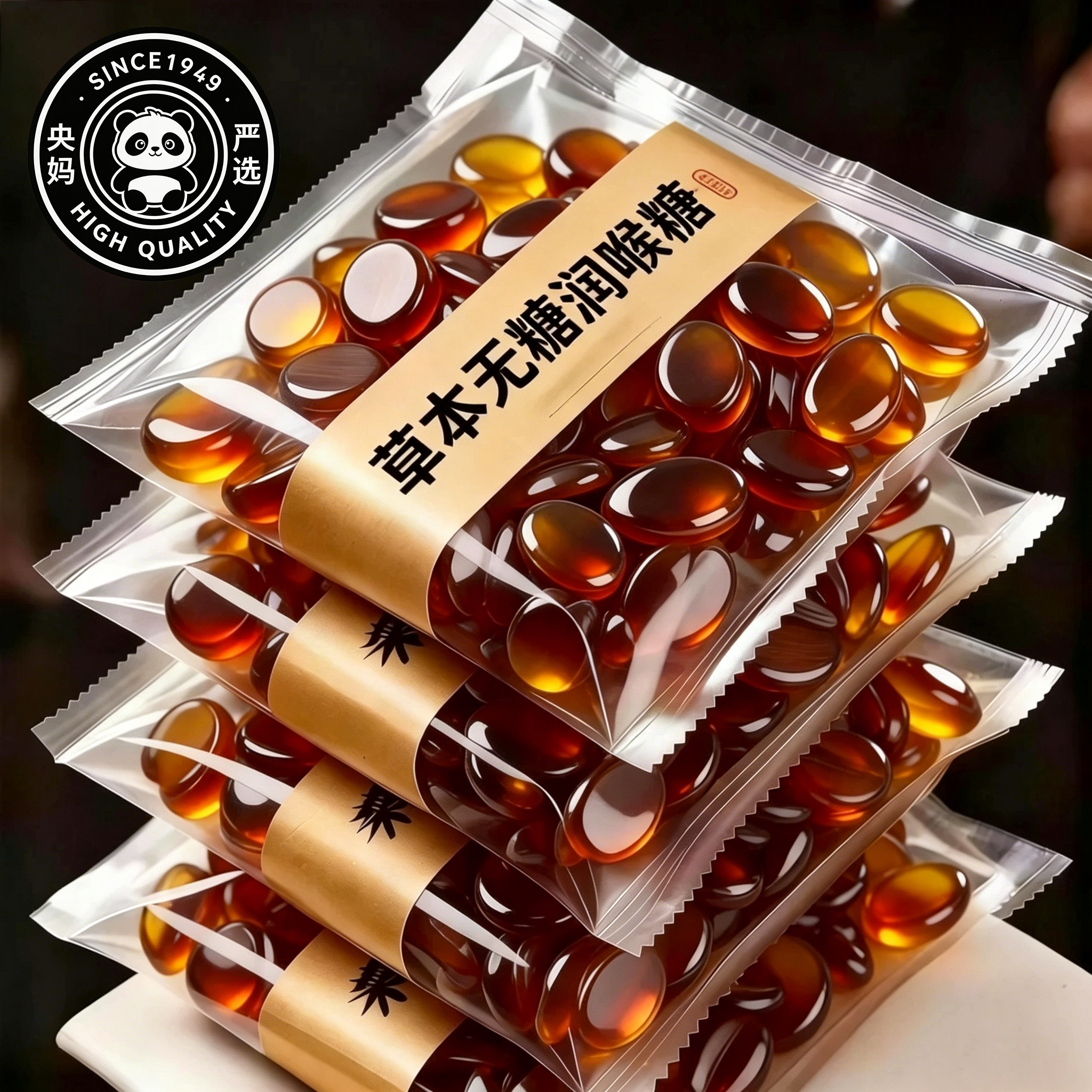 央妈严选正宗润喉糖草本清凉胖大海金银花罗汉果枇杷无蔗硬糖糖果