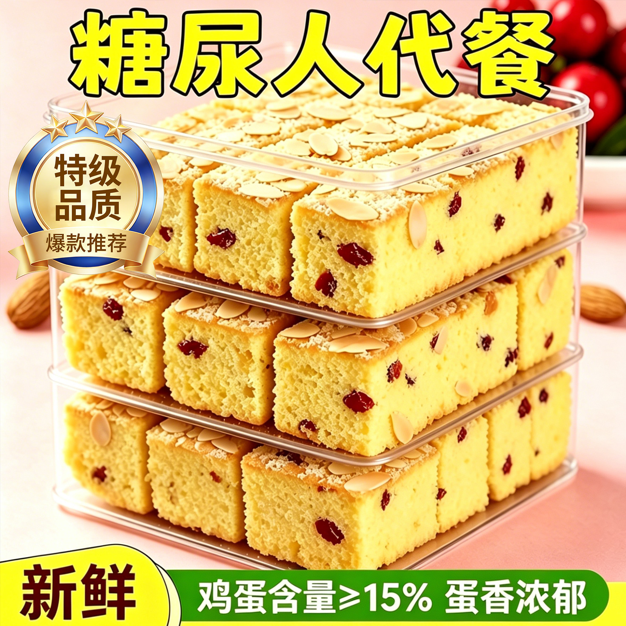手工小米山药苹果糕无糖精