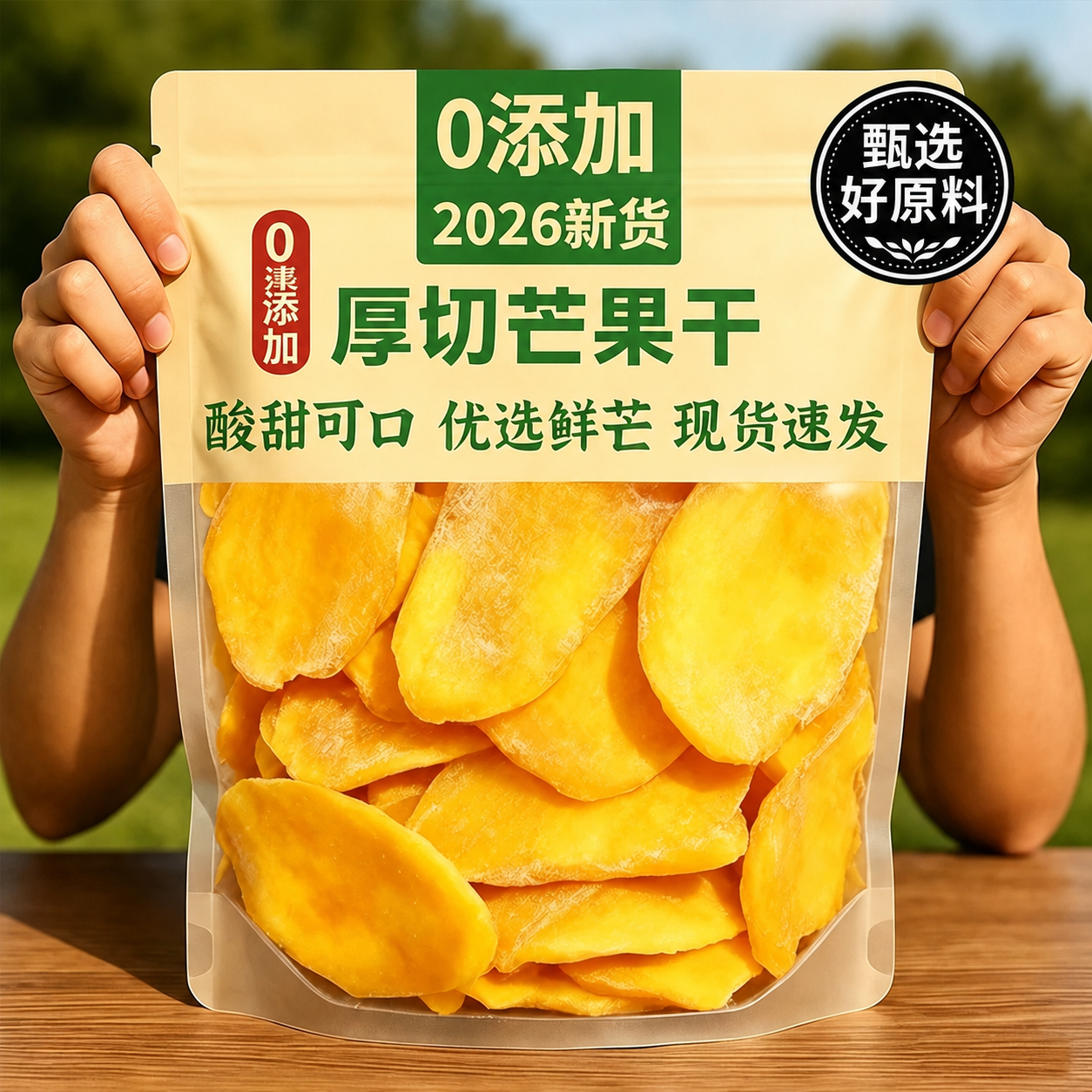 特级芒果干大片厚切无糖精无添加