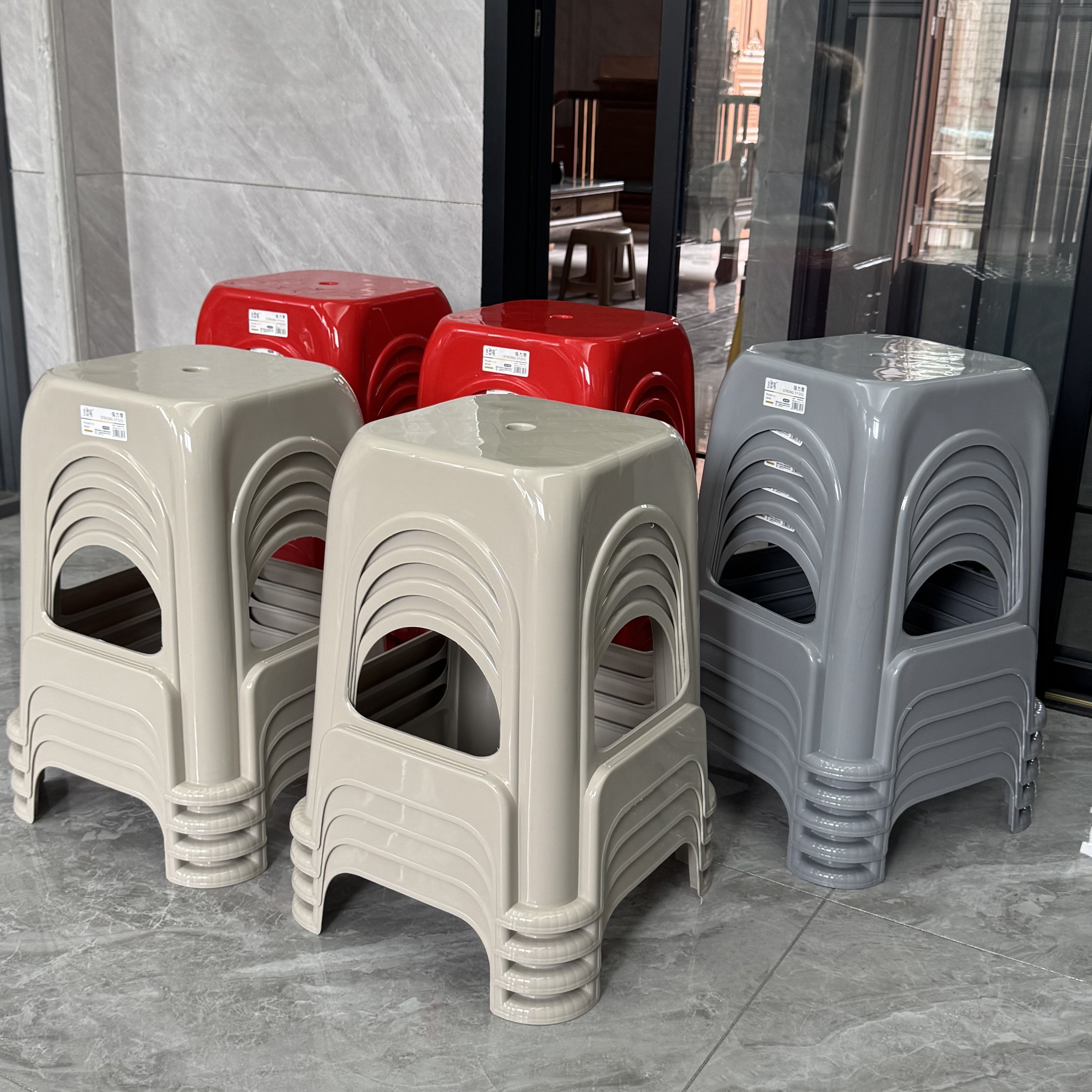 家用塑料凳子加厚结实耐用红色板凳成人熟胶餐凳新居结婚广东省凳,住宅家具,其它凳子,淘宝优惠券,粉丝福利购,淘宝优惠卷