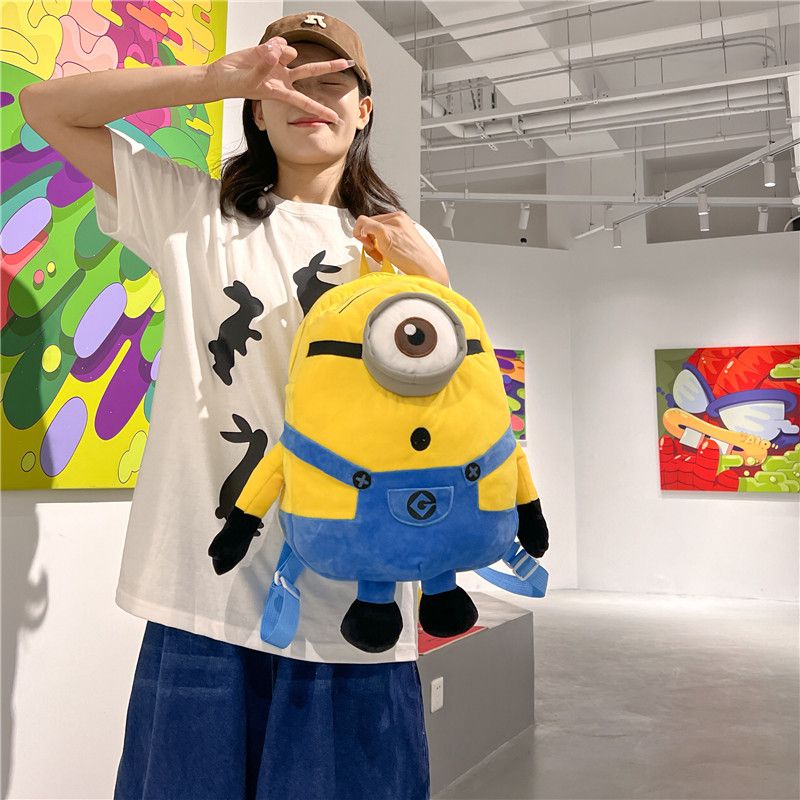 小黄人幼儿公仔大容量玩偶双肩包