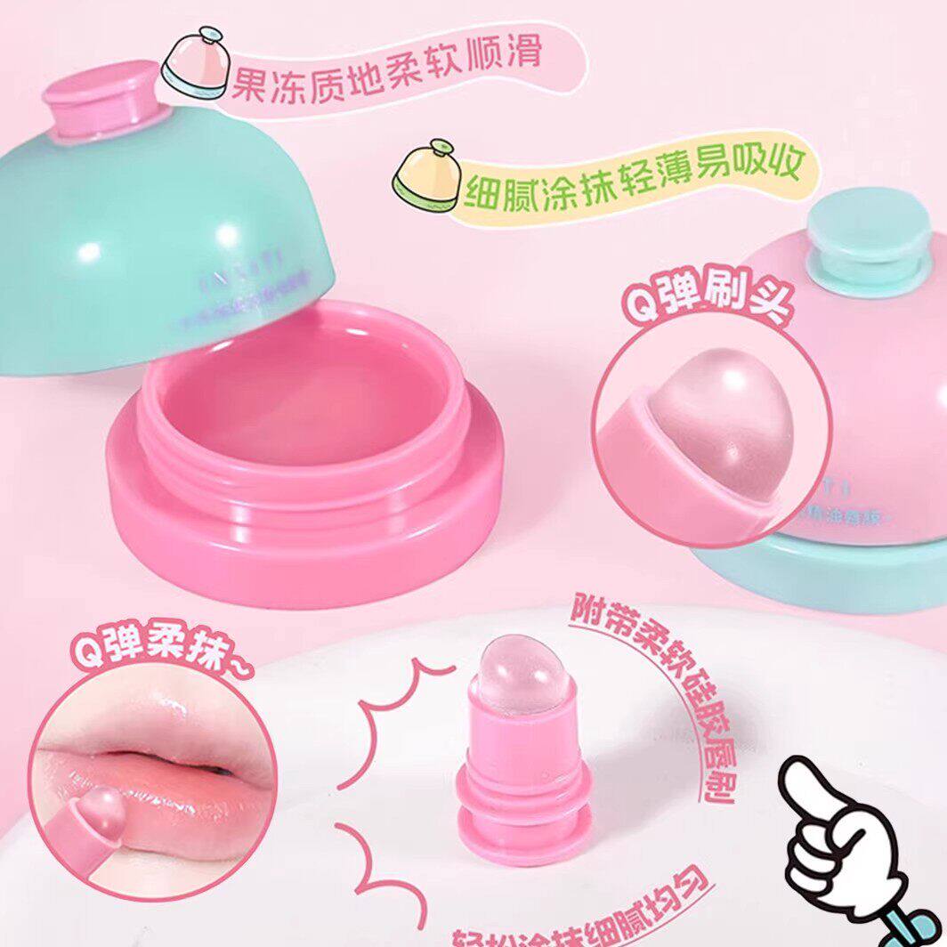 什么?甜甜圈润唇膏…超可爱小众品牌自带唇刷滋润保湿护唇膜男女