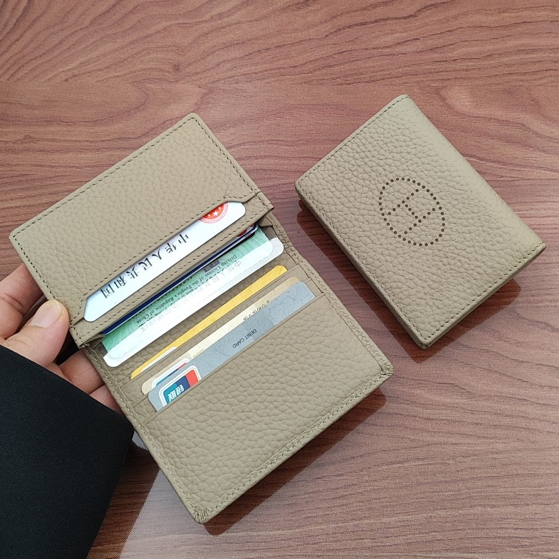 女士牛皮质感卡包名片保护套男