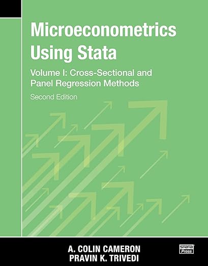 预订英文原版 Microeconometrics Using Stata, Second Edition, Volume I:Cross-Sectional and Pane... 9781597183611-封面