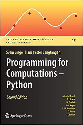 【3-6周达】计算的编程//PythonProgramming for Computations / Python 9783030168766