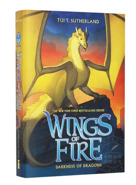 现货 英文原版 火翼飞龙 Darkness of Dragons (Wings of Fire, Book 10) 第十册 精装 进口童书 儿童英语阅读进阶  9780545685474