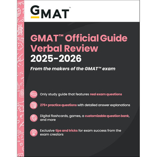 现货 GMAT官方指南 文本逻辑推理分册 2025-2026 含在线题库 GMAT Official Guide Verbal Review 2025-2026 9781394333882