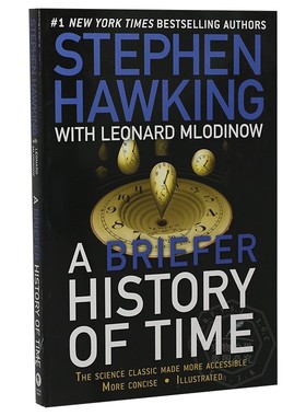 现货 英文原版 A Briefer History of Time 时间简史 平装版 史蒂芬·霍金著作 科普丛书 9780553385465