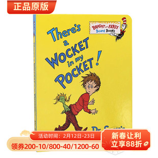 现货 Dr Seuss 苏斯博士 There's a Wocket in My Pocket口袋里的小毛怪 英文原版绘本 童书 纸板书 廖彩杏推荐 2-5岁幼儿英语启蒙