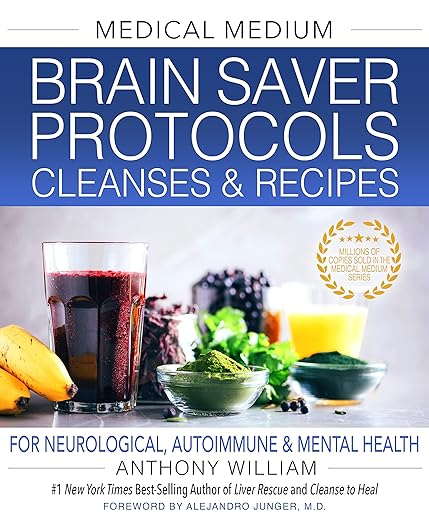 预订英文原版 Medical Medium Brain Saver Protocols, Cleanses& Recipes:For Neurological, Autoi... 9781401971335-封面