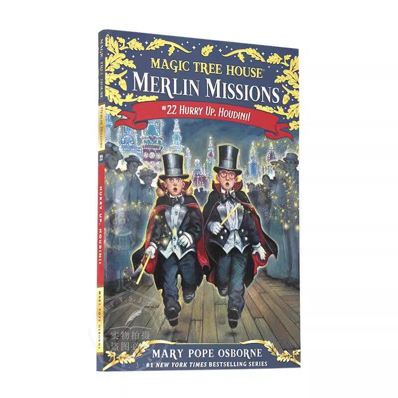 神奇树屋 梅林的任务 英文原版童书 Magic Tree House Merlin Missions 22: Hurry Up, Houdini!玛丽波奥斯本 青少年英语读物 平装图片