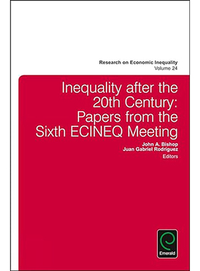 现货 英文原版 Inequality after the 20th Century:Papers from the Sixth ECINEQ Meeting (Research on Econom 9781785609947