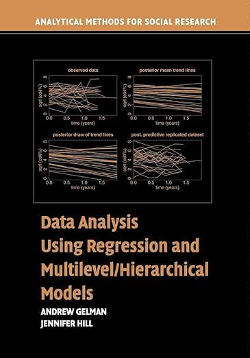 【3-6周达】进口原版 Data Analysis Using Regression and Multilevel/Hierarchical Models 9780521686891