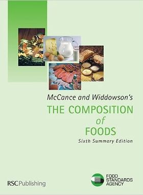 现货 英文原版 McCance and Widdowson's The Composition of Foods 9780854044283