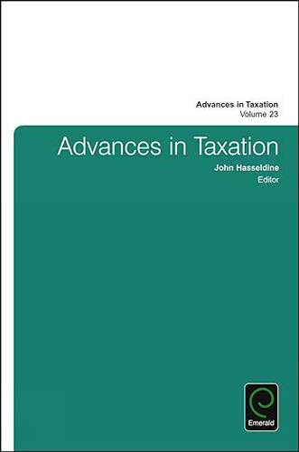 现货 英文原版 Advances in Taxation (Advances in Taxation, 23)... 9781786350022