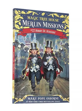 神奇树屋 梅林的任务 英文原版童书 Magic Tree House Merlin Missions 22: Hurry Up, Houdini!玛丽波奥斯本 青少年英语读物 平装