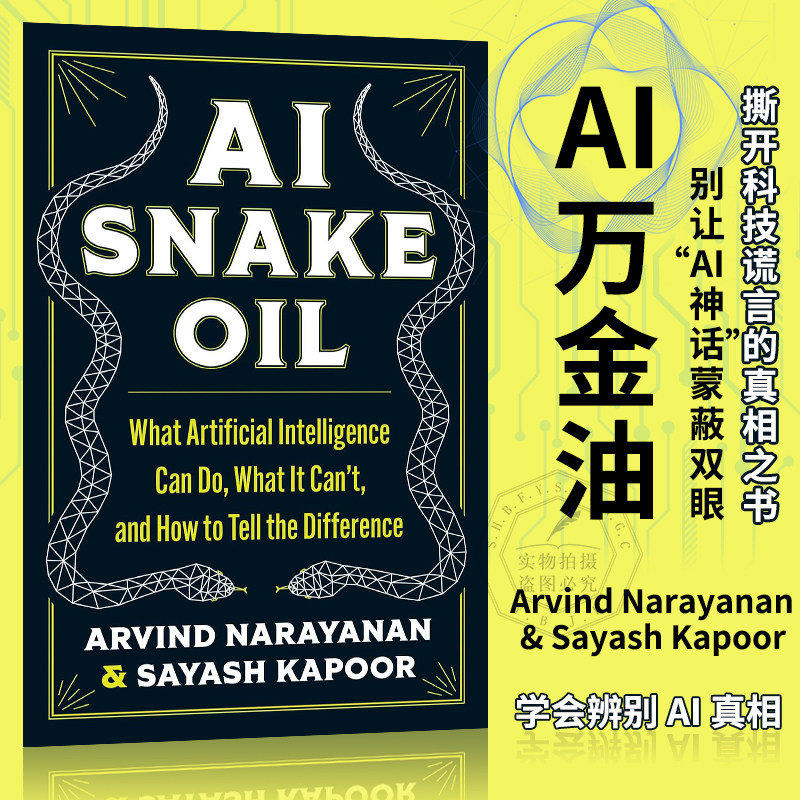 英文原版AI万金油AISnakeOil
