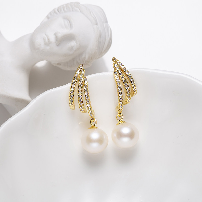 Audrey PearlS925银淡水珍珠耳饰8-9mm V201-D470,珠宝/钻石/翡翠,耳饰,淘宝优惠券,粉丝福利购,淘宝优惠卷