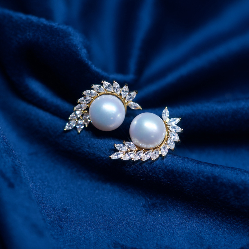 Audrey PearlS925银淡水珍珠耳饰10-11mm V201-D587,珠宝/钻石/翡翠,耳饰,淘宝优惠券,粉丝福利购,淘宝优惠卷