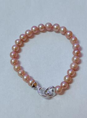 Audrey PearlS925银淡水珍珠手链6-7mm V201-Z273