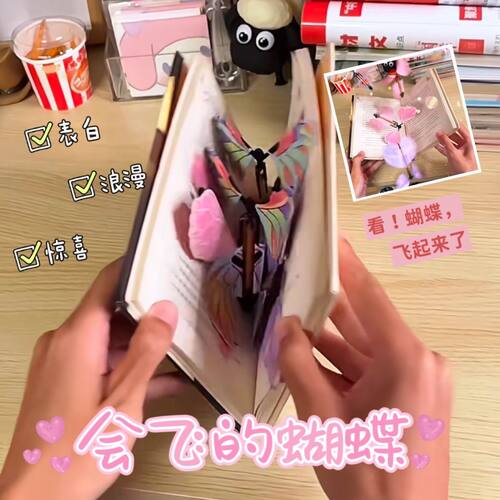 儿童户外玩具会飞的蝴蝶喷花玩具