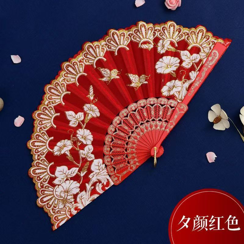 扇子折扇古风中国风汉服女旗袍扇