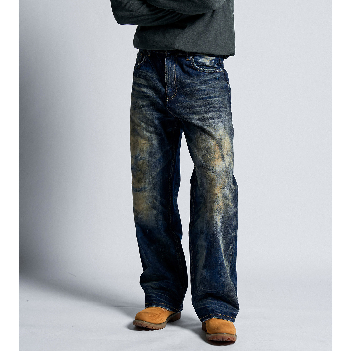 Dokie【微醺】赤耳15.7盎司003版型水洗直筒宽松牛仔裤男下装,男装,牛仔裤,淘宝优惠券,粉丝福利购,淘宝优惠卷