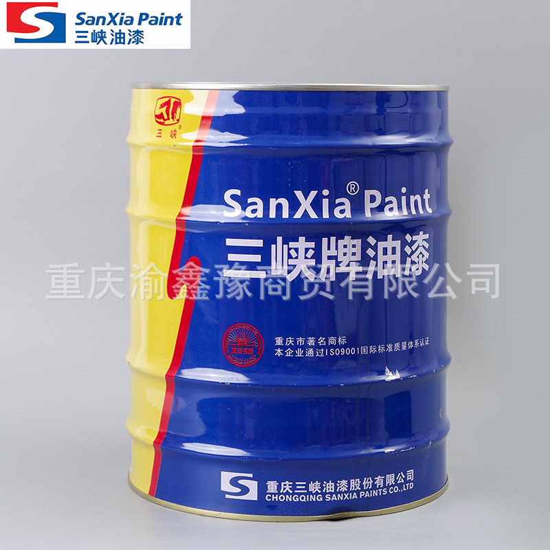 重庆工业涂料三峡大红醇酸磁漆面漆钢结构金属油漆户外专用防锈漆