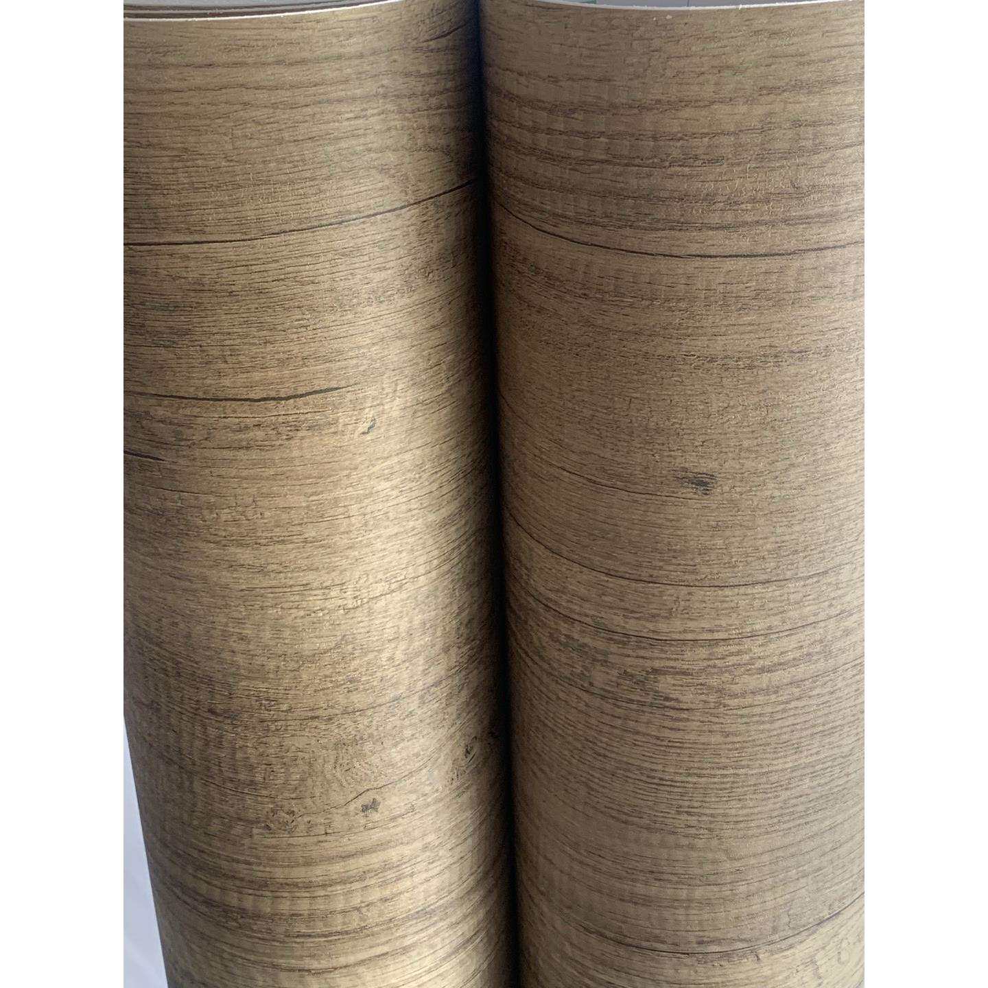 特厚仿古怀旧木纹背胶自粘墙纸壁纸酒店家具翻新装饰贴膜波音软片